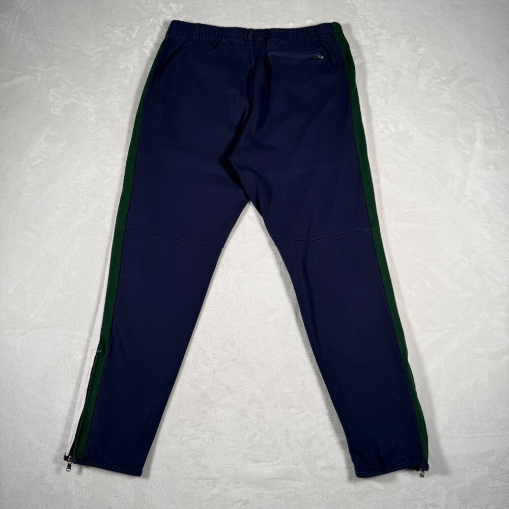Polo Ralph Lauren Jogger Men Size L Blue Pockets 100% Cotton Red Logo Vintage - Picture 10 of 13